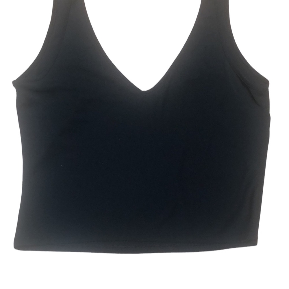 Victoria’s Secret Dressy Black Stretch Camisole Crop Tank Medium‎